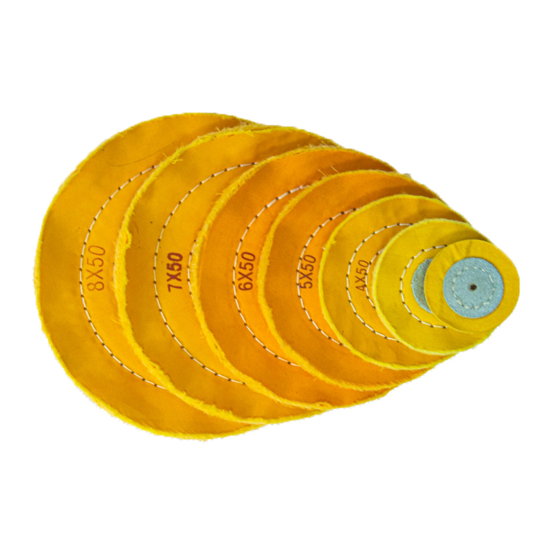 Roda de algodão de joias amarelas