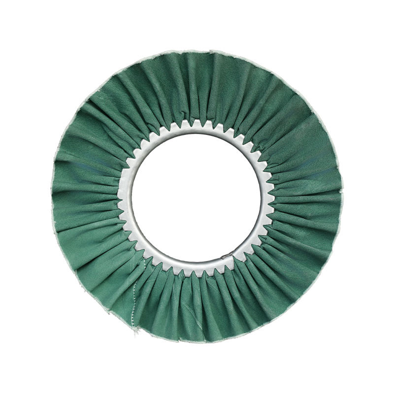 Roda de pano de vento padrão verde