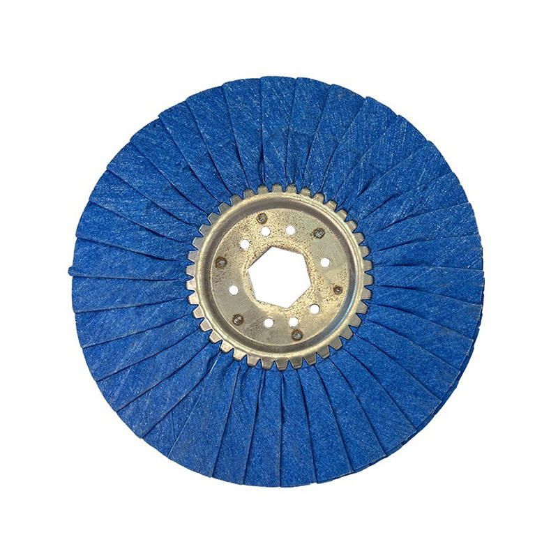 Roda de polimento dobrável azul