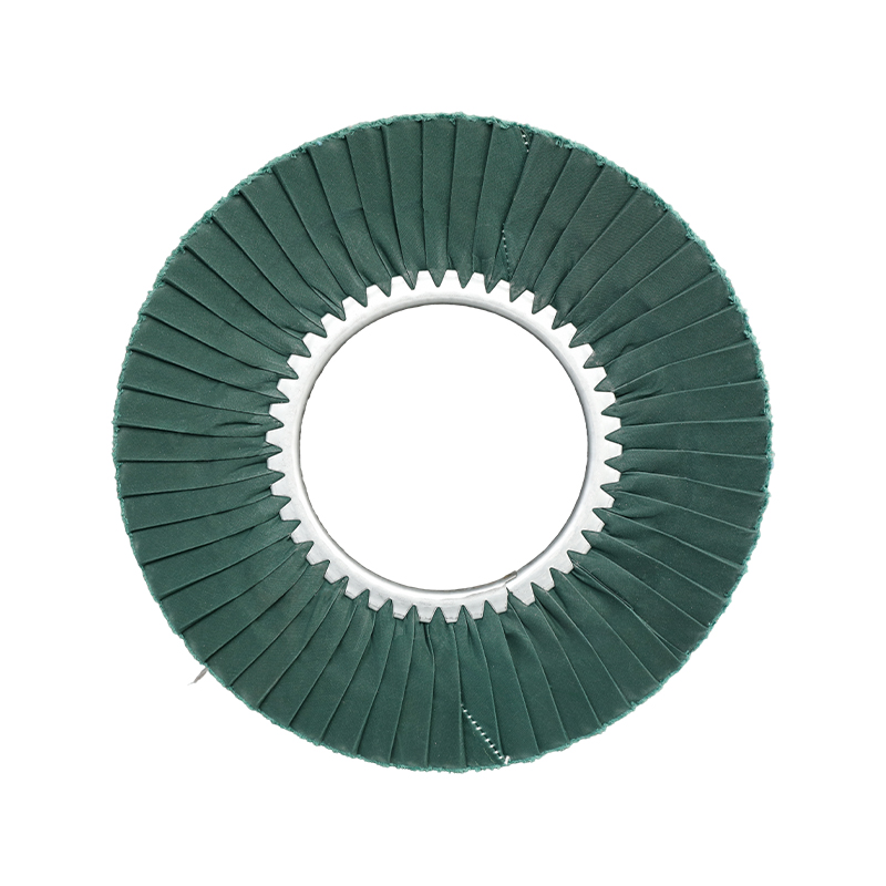 Roda de polimento dobrável verde