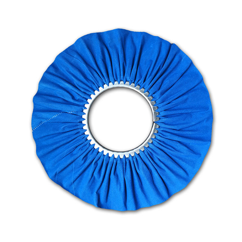 Roda de polimento de tecido azul